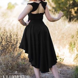 Retired Black Elhoffer Queen of Dragons High-Low Dress XL